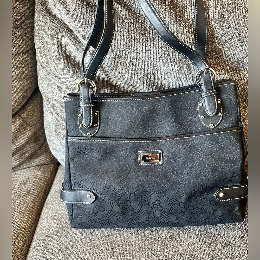 Liz &Co black patterned purse